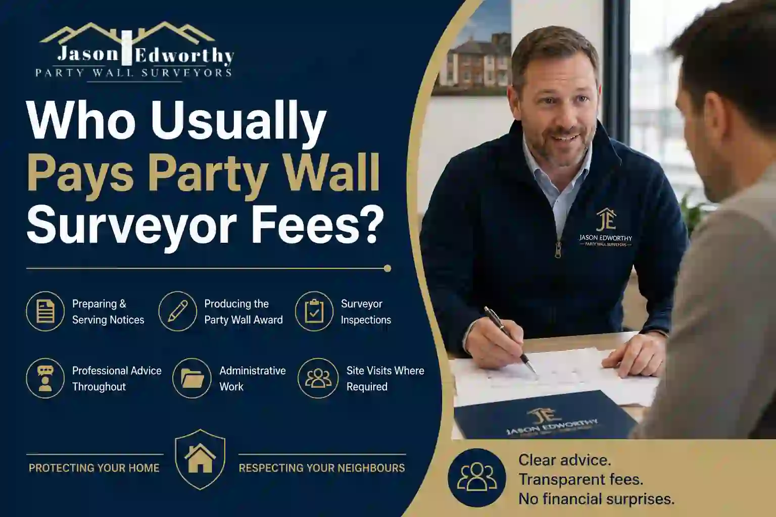 Who Usually Pays Party Wall Surveyor Fees Rayleigh?