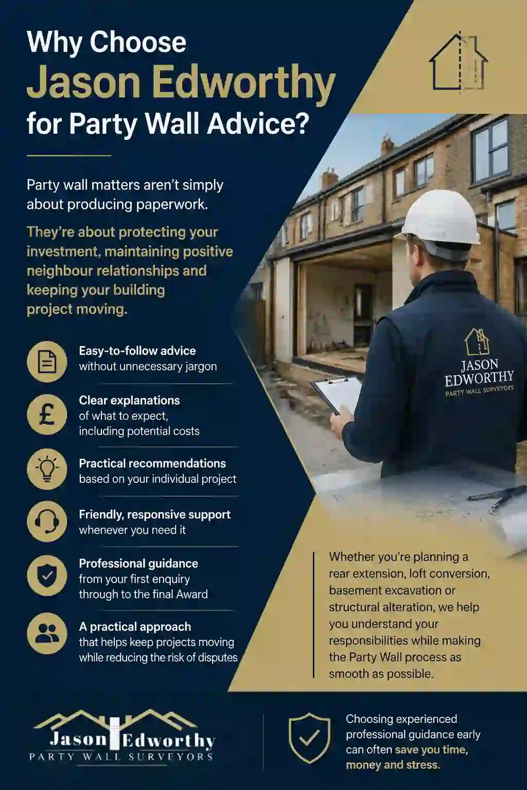 Why Choose Jason Edworthy for Party Wall Advice Rayleigh?